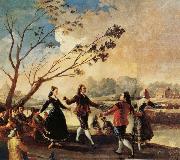 Francisco Goya Danching by the River Manzanares oil painting on canvas